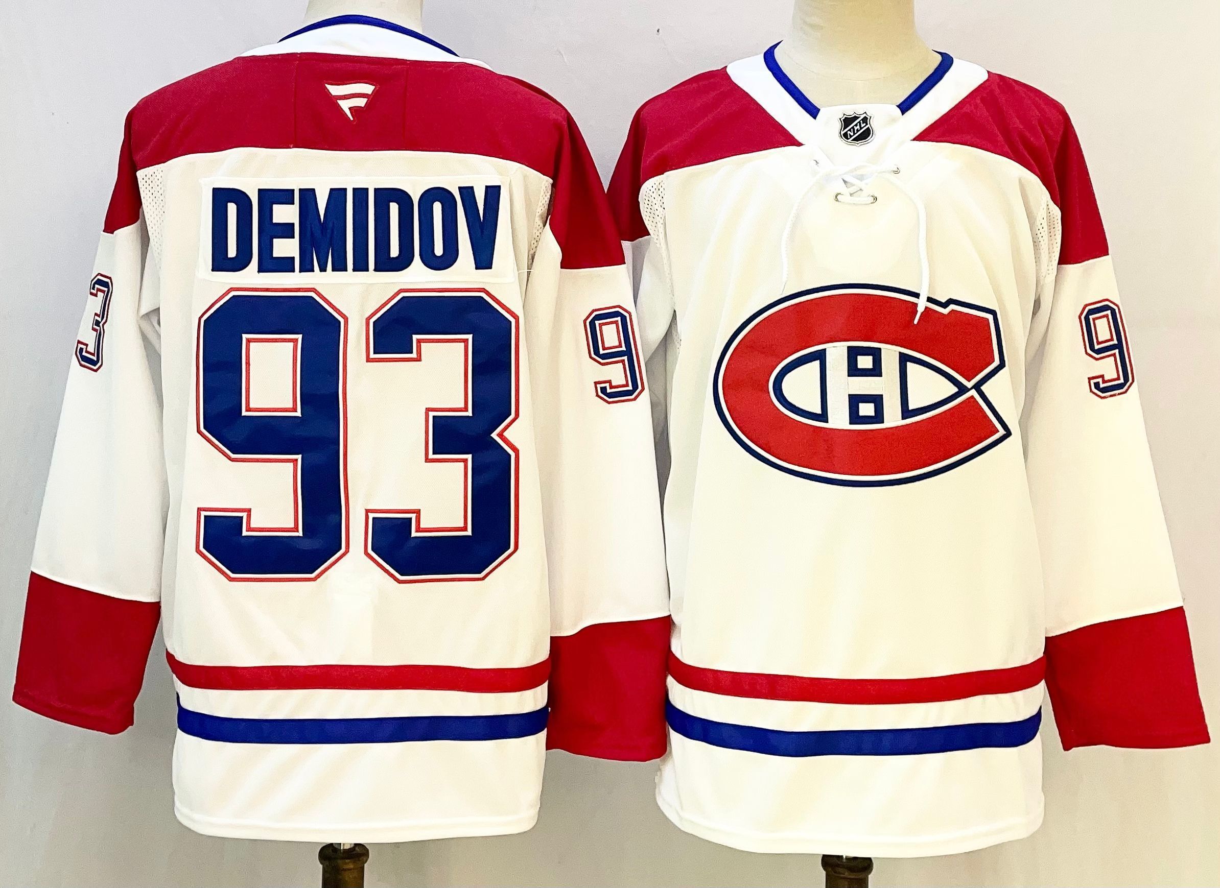 Men Montreal Canadiens #93 Demidov White 2026 Adidias NHL Jersey style 001
